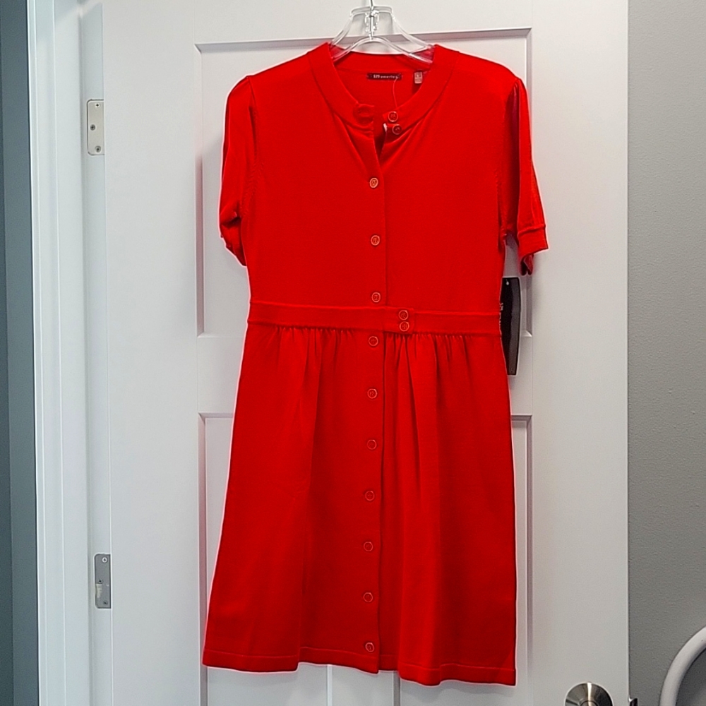 Knit Red Dress